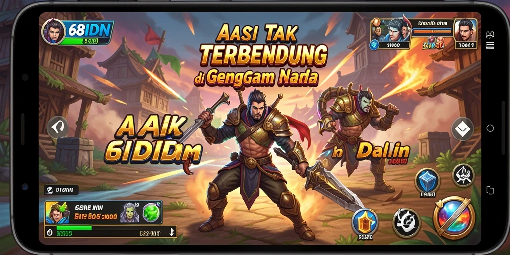 Tampilan gameplay seru 68IDN dengan aksi tak terhenti.