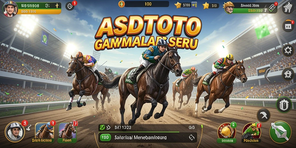 Tangkapan layar menunjukkan aksi balap mendebarkan dari ASDTOTO.