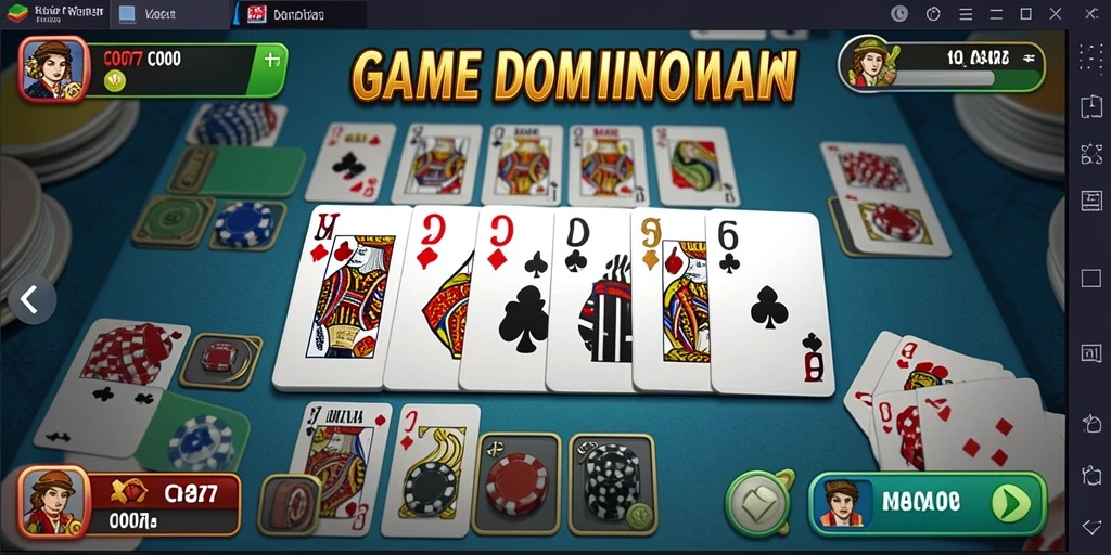 Gameplay seru C0077 dalam permainan Domino penuh strategi.