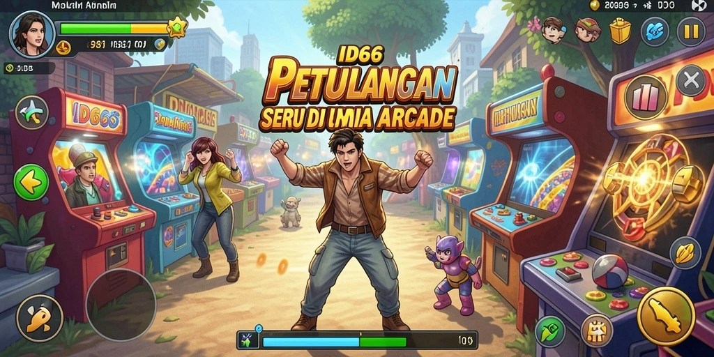 Tampilan gameplay seru dalam ID66 yang penuh tantangan.