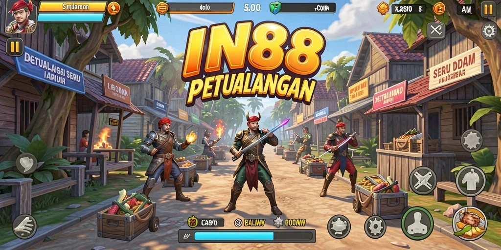 Tampilan gameplay seru dan menantang dari IN88 yang menghibur.