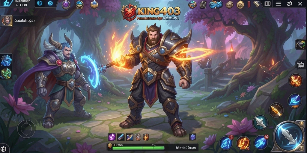 Tampilan gameplay KING403 dengan pertarungan epik dan dunia yang menakjubkan.