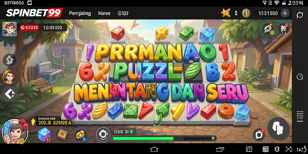 Screenshot dari gameplay SPINBET99 yang menunjukkan tantangan puzzle yang mengasyikkan.