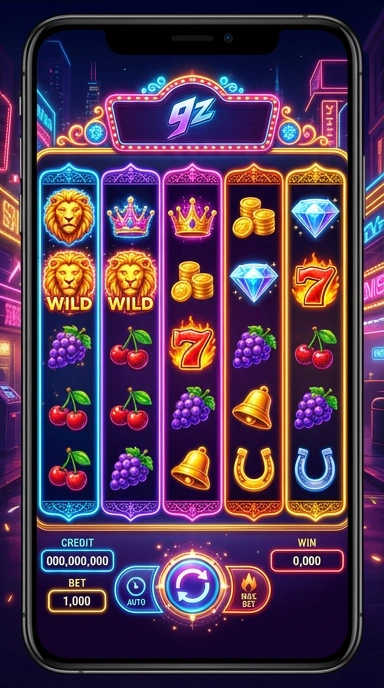 Antarmuka pengguna 9zkgames yang sederhana dan intuitif.